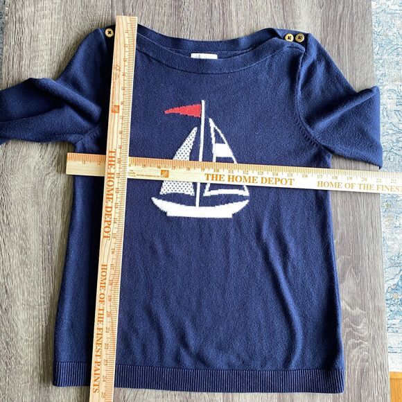 Charter Club Regatta Royale Nautical Sailboat Pullover Sweater Women's Medium - Picture 9 of 10